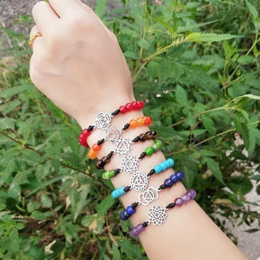 7 Chakra Natural Stone Healing Bracelet-Your Soul Place